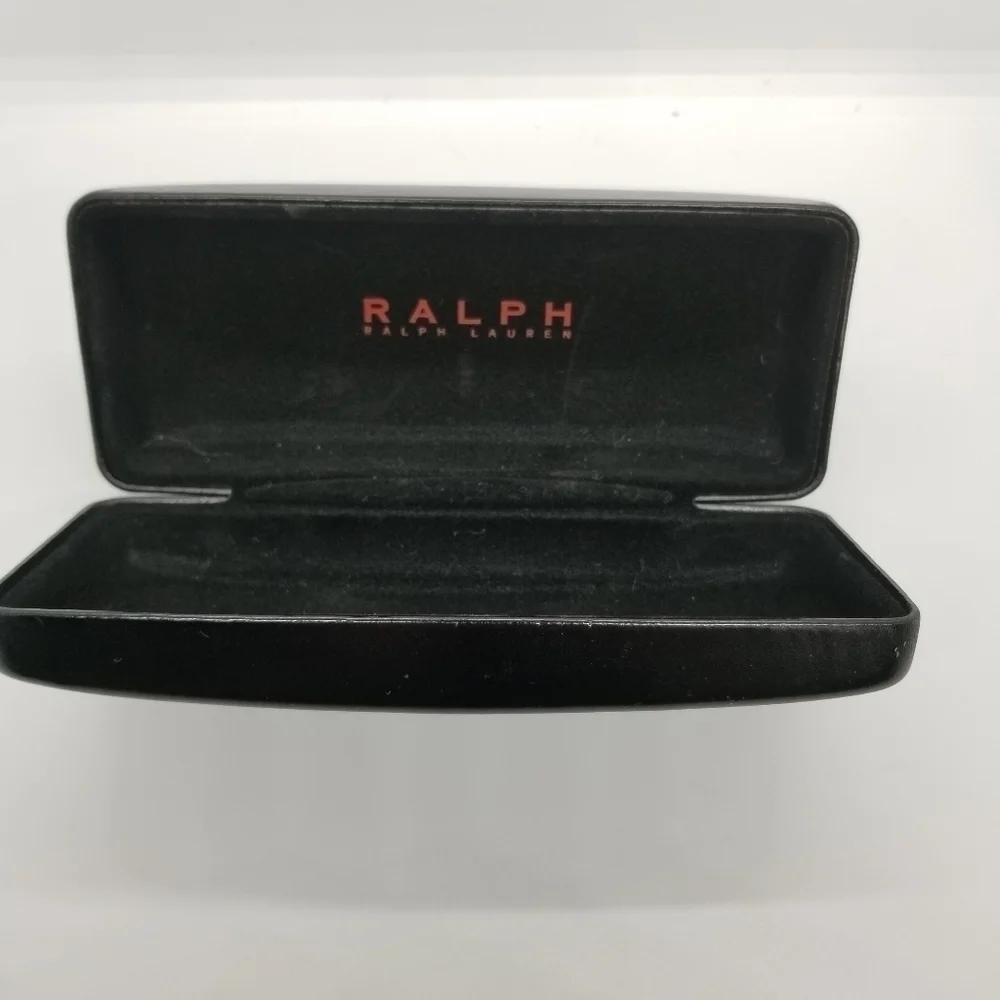 Ralph Ralph Lauren RRL black hinged glasses case